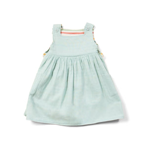 Rainbow Striped Reversible Pinny Dress - 1 Left Size 3-4 years-Little Green Radicals-Modern Rascals