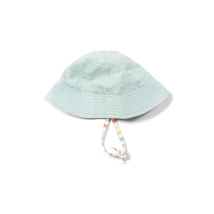 Rainbow Striped Reversible Sunhat - 1 Left Size 5-8 years-Little Green Radicals-Modern Rascals