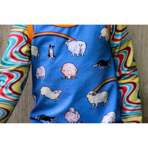 Rainbow Surf Long Sleeve Onesie - 1 Left Size 12-18 months-Coddi and Womple-Modern Rascals