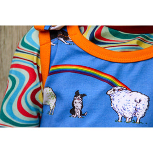 Rainbow Surf Long Sleeve Onesie - 1 Left Size 12-18 months-Coddi and Womple-Modern Rascals