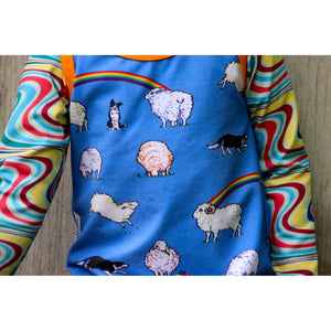 Rainbow Surf Long Sleeve Onesie - 2 Left Size 12-18 months & 2 years-Coddi and Womple-Modern Rascals
