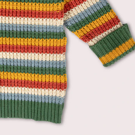 Rainbow Waffle Snuggly Knitted Sweater - 2 Left Size 5-6 & 7-8 years-Little Green Radicals-Modern Rascals