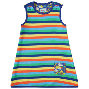 Rainbow Weather Reversible Dress - 2 Left Size 18-24 months & 2-3 years-Piccalilly-Modern Rascals