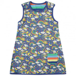 Rainbow Weather Reversible Dress - 2 Left Size 18-24 months & 2-3 years-Piccalilly-Modern Rascals