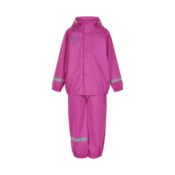 Rainwear Set with Bibbed Overall - Rose Violet - 2 Left Size 18-24 months-Color Kids-Modern Rascals