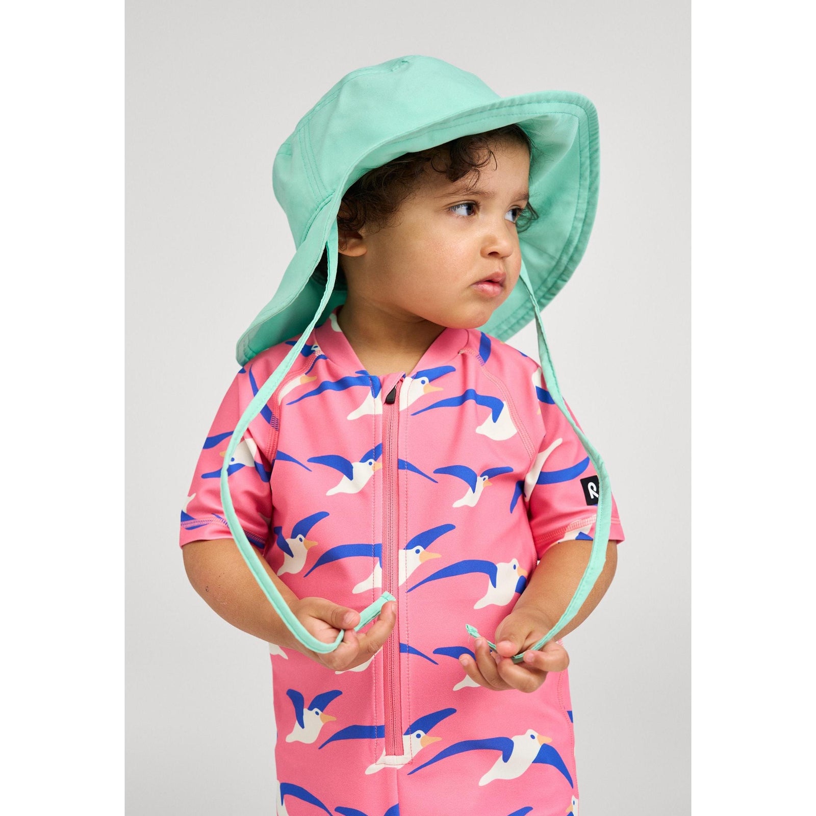 Rantsu UV 50+ SunProof Hat - Fresh Mint - 1 Left Size 6-7 years-Reima-Modern Rascals