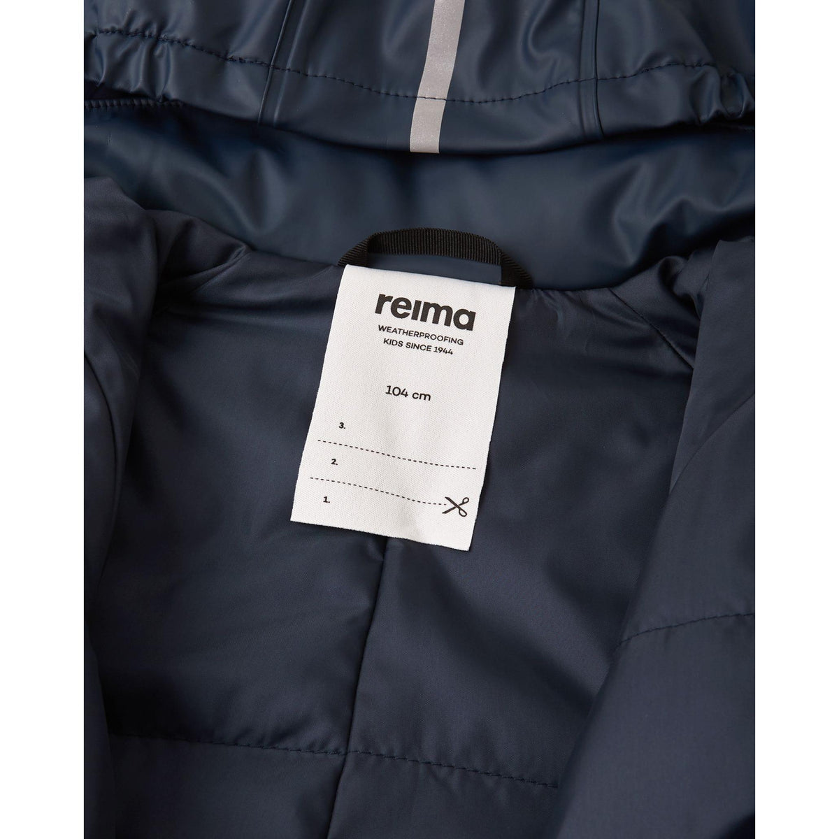 Rapakko Waterproof Rain Overall with Fleece Lining - Navy-Reima-Modern Rascals