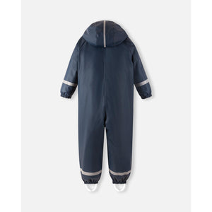 Rapakko Waterproof Rain Overall with Fleece Lining - Navy-Reima-Modern Rascals