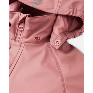 Rapakko Waterproof Rain Overall with Fleece Lining - Rose Blush-Reima-Modern Rascals