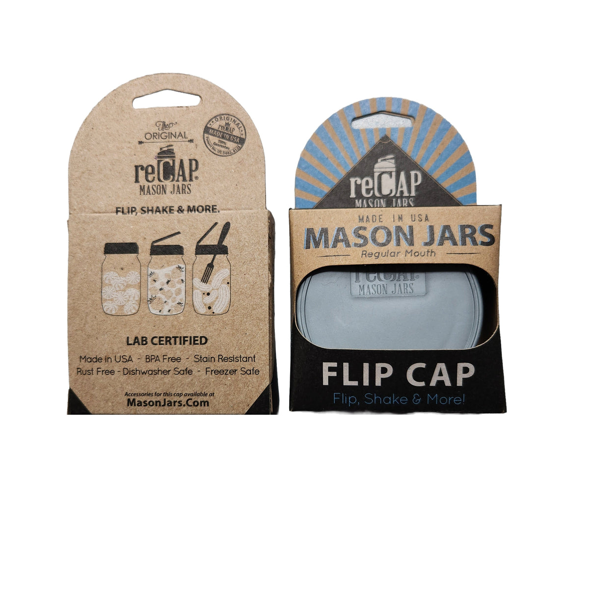 ReCAP Mason Jar Flip Cap - Silver-ReCAP-Modern Rascals