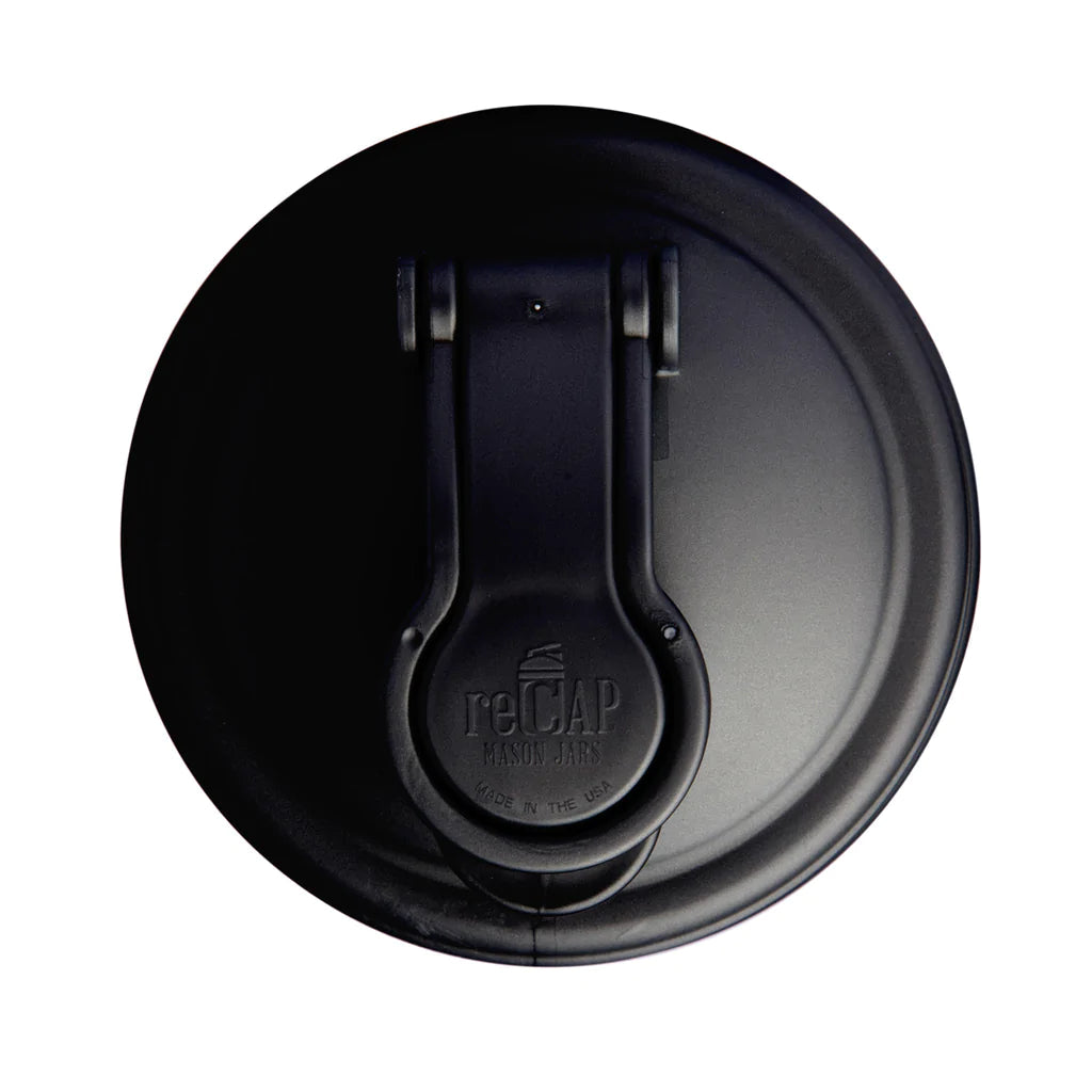 ReCAP Mason Jar Regular Mouth Pour Cap - Black-ReCAP-Modern Rascals