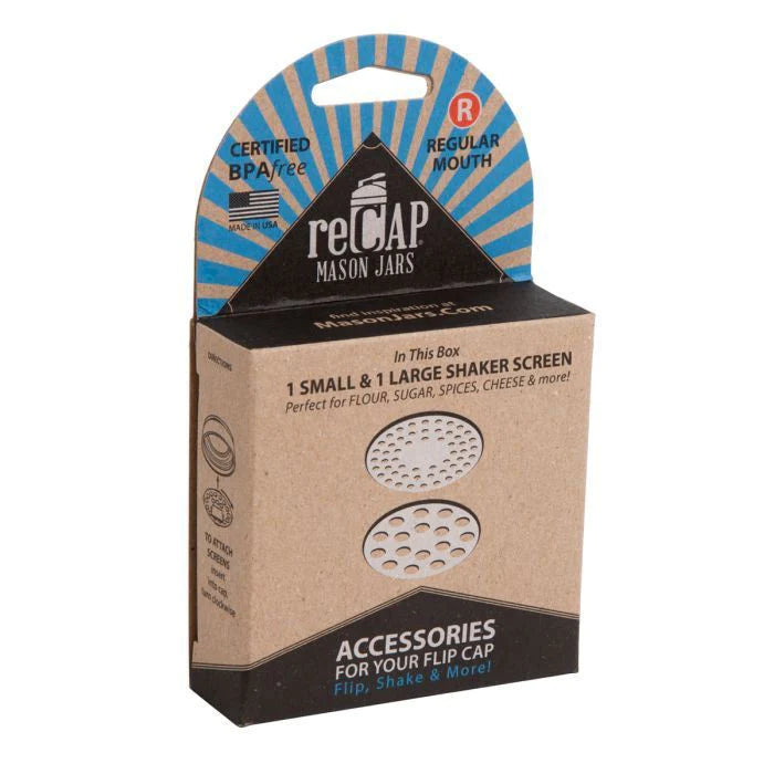 ReCAP Mason Jar Shaker Inserts - Silver (Flip Cap Add On)-ReCAP-Modern Rascals