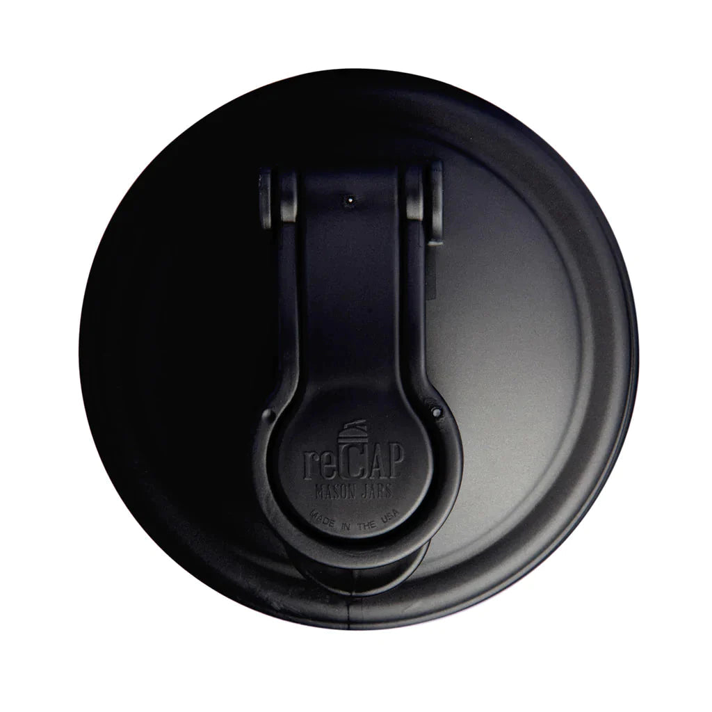ReCAP Mason Jar Wide Mouth Pour Cap - Black-ReCAP-Modern Rascals