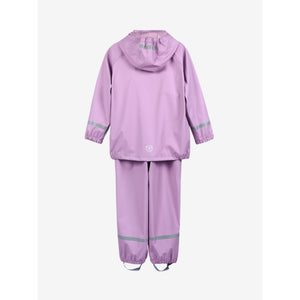 Recycled Rainwear Set with Bibbed Overall - Lavender Mist-Color Kids-Modern Rascals