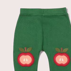 Red Apples Knee Patch Joggers-Little Green Radicals-Modern Rascals