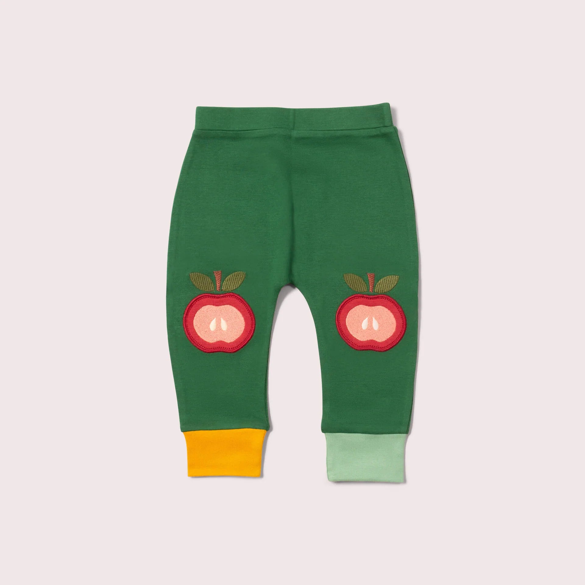 Red Apples Knee Patch Joggers-Little Green Radicals-Modern Rascals