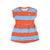 Red / Blue Stripes Terry Short Sleeve Dress - 2 Left Size 4-6 & 10-12 years-CARLIJNQ-Modern Rascals