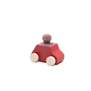 Red Car with Turquoise Figure-Lubulona-Modern Rascals