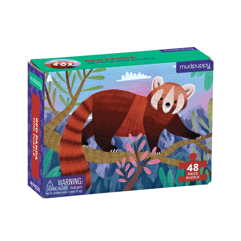 Red Panda Mini Puzzle - 48 pieces-Mudpuppy-Modern Rascals