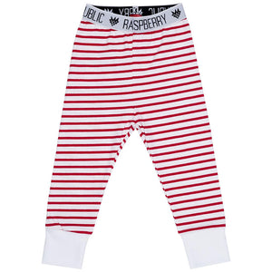 Red Stripes Summer Pants - 1 Left Size 7-9 years-Raspberry Republic-Modern Rascals