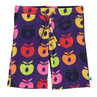 Retro Apples Swim Shorts - Purple Heart-Smafolk-Modern Rascals