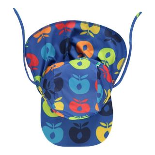 Retro Apples UV50 Swimwear Sun Hat - Blue Lolite-Smafolk-Modern Rascals