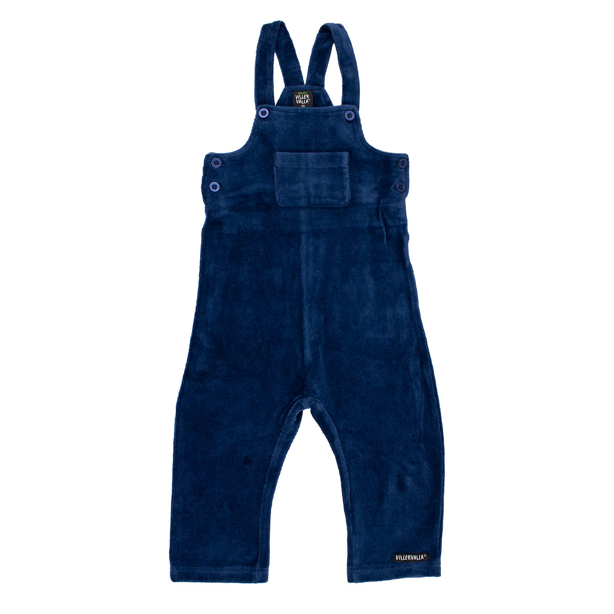 Retro Bibbed Velour Trousers in Pacific-Villervalla-Modern Rascals