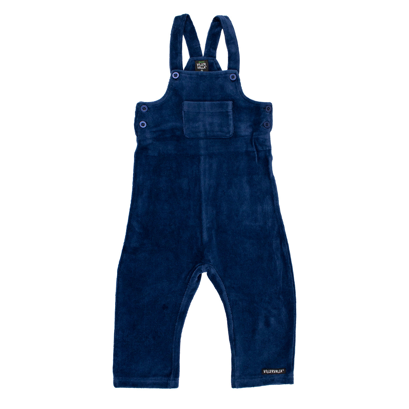 Retro Bibbed Velour Trousers in Pacific-Villervalla-Modern Rascals