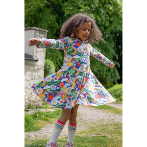 Retro Happy Sofia Skater Dress-Frugi-Modern Rascals