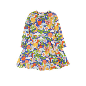 Retro Happy Sofia Skater Dress-Frugi-Modern Rascals