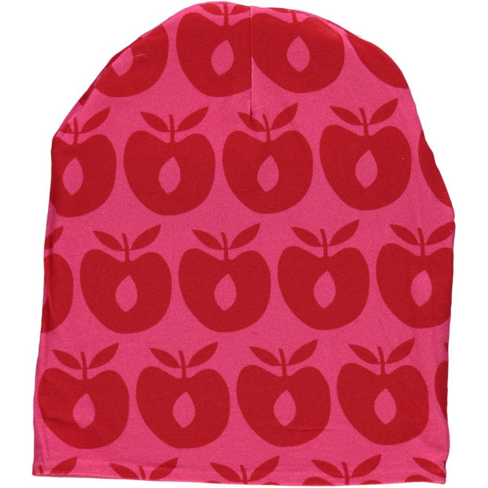 Reversible Beanie With Stripes - Purple Heart & Retro Apples - 2 Left Size S-Smafolk-Modern Rascals