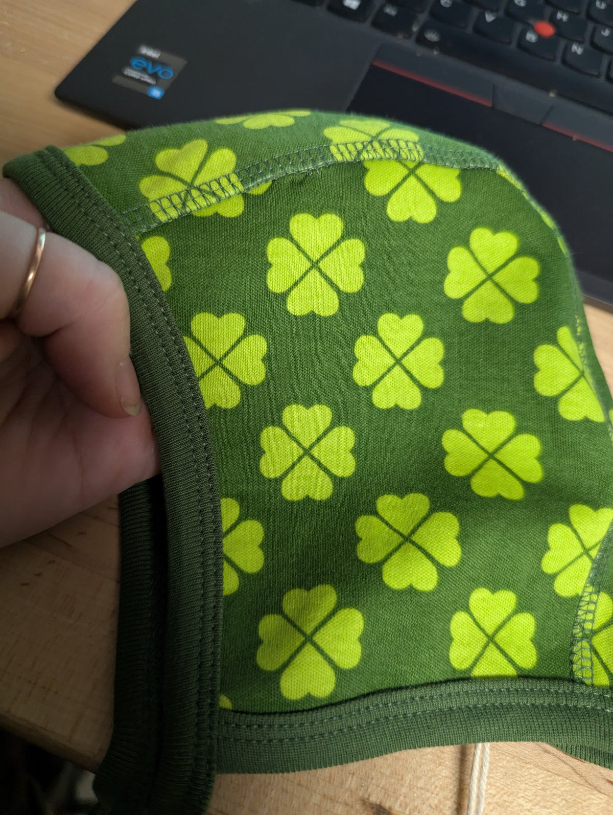 Duns Sweden Tree Top Green Clover Baby Hat in 45cm - SECONDS