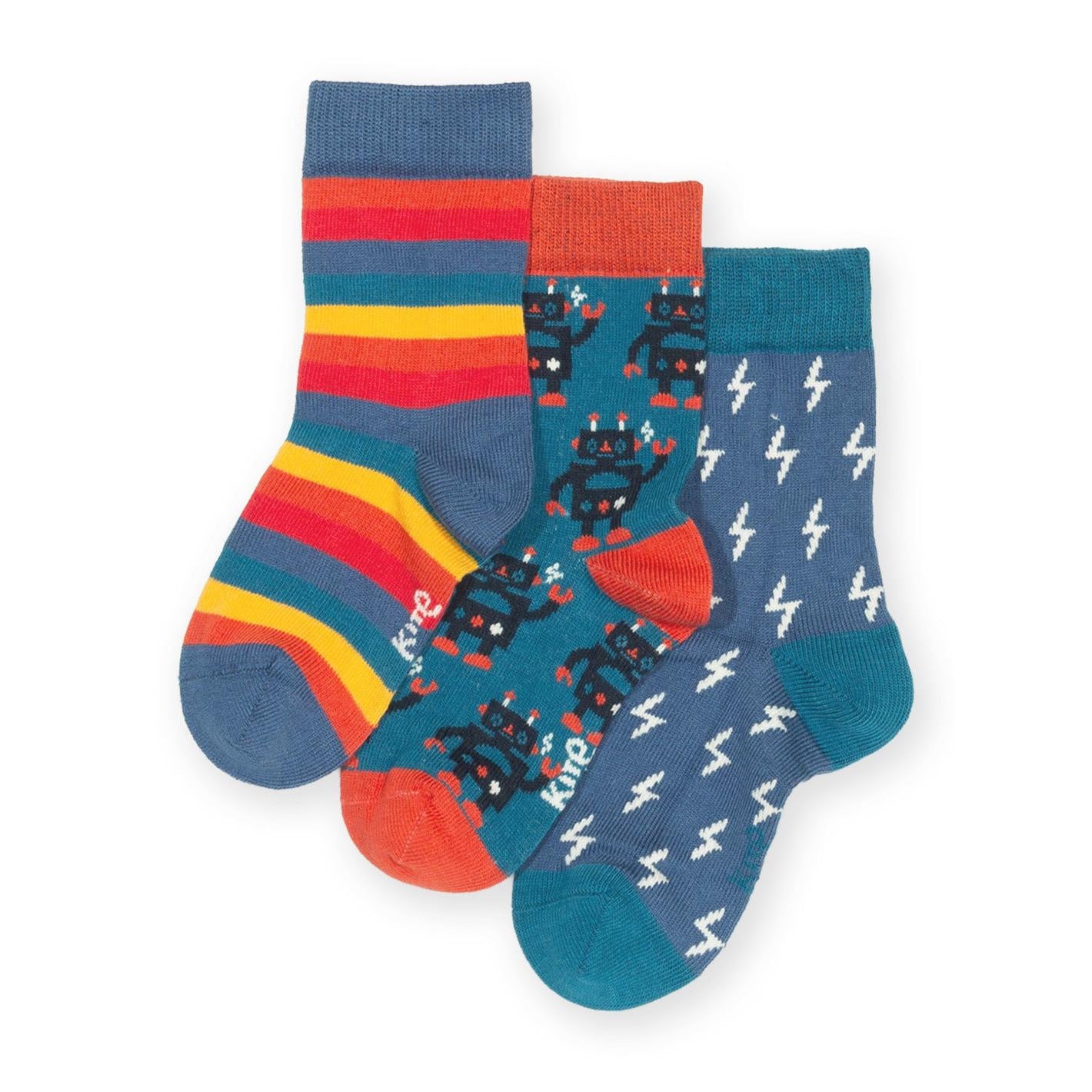 Rob The Bot Socks - 3 Pack-Kite-Modern Rascals