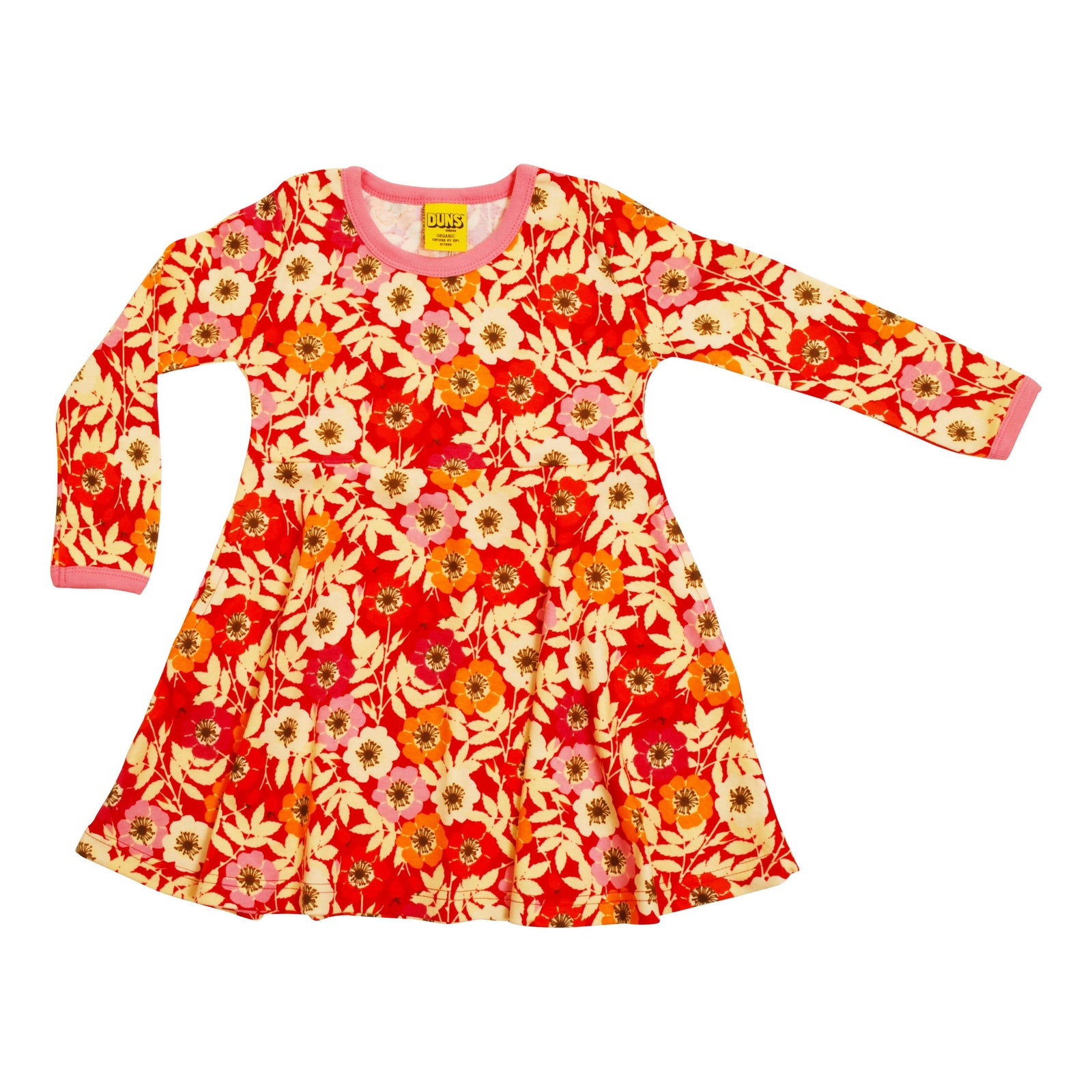 Rosehip Long Sleeve Skater Dress - 2 Left Size 2-3 years-Duns Sweden-Modern Rascals