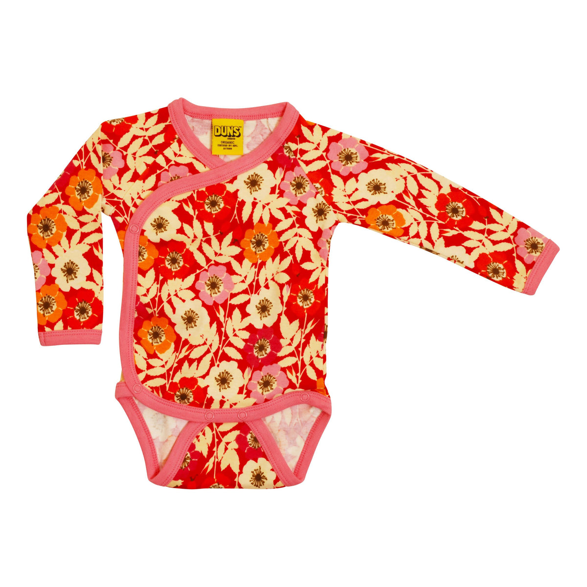 Rosehip Long Sleeve Wrap Style Onesie - 2 Left Size 4-6 & 6-9 months-Duns Sweden-Modern Rascals