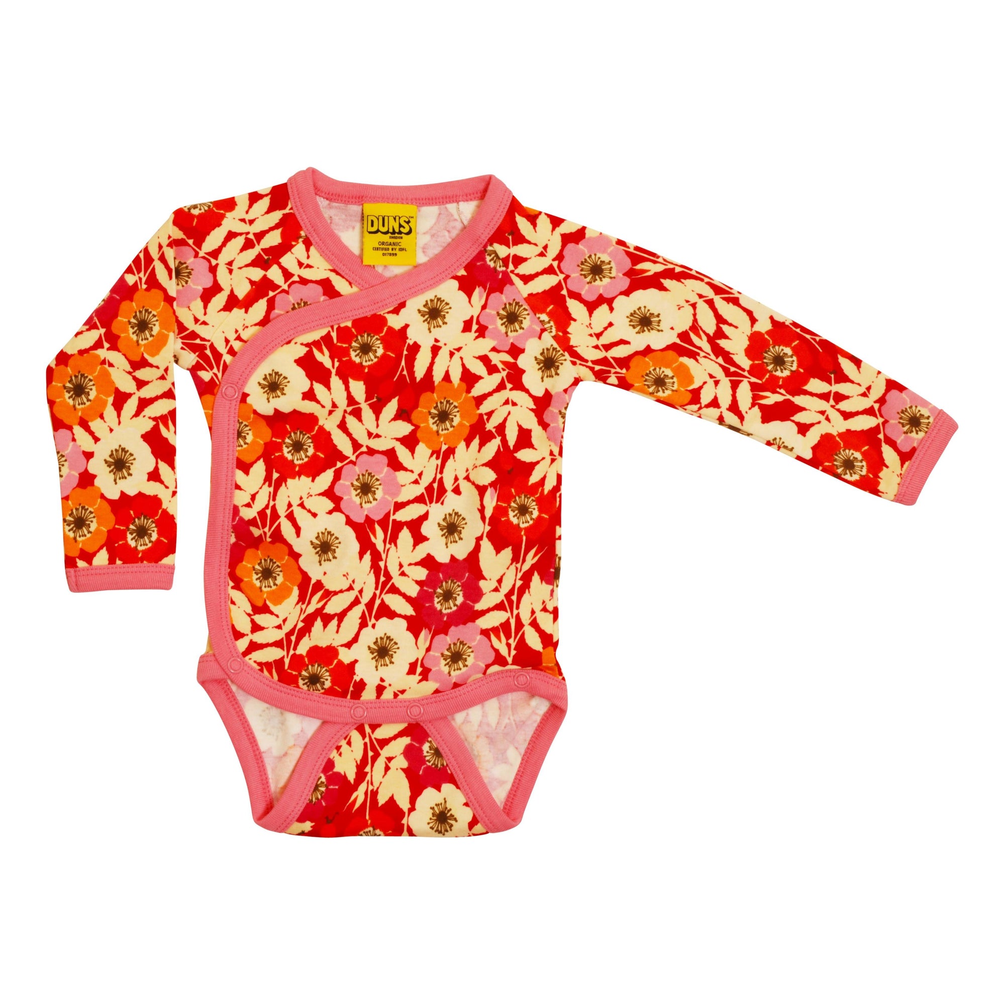 Rosehip Long Sleeve Wrap Style Onesie-Duns Sweden-Modern Rascals
