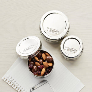 Round Snack Trio | Mix of 3 Container Sizes-Dalcini Stainless-Modern Rascals