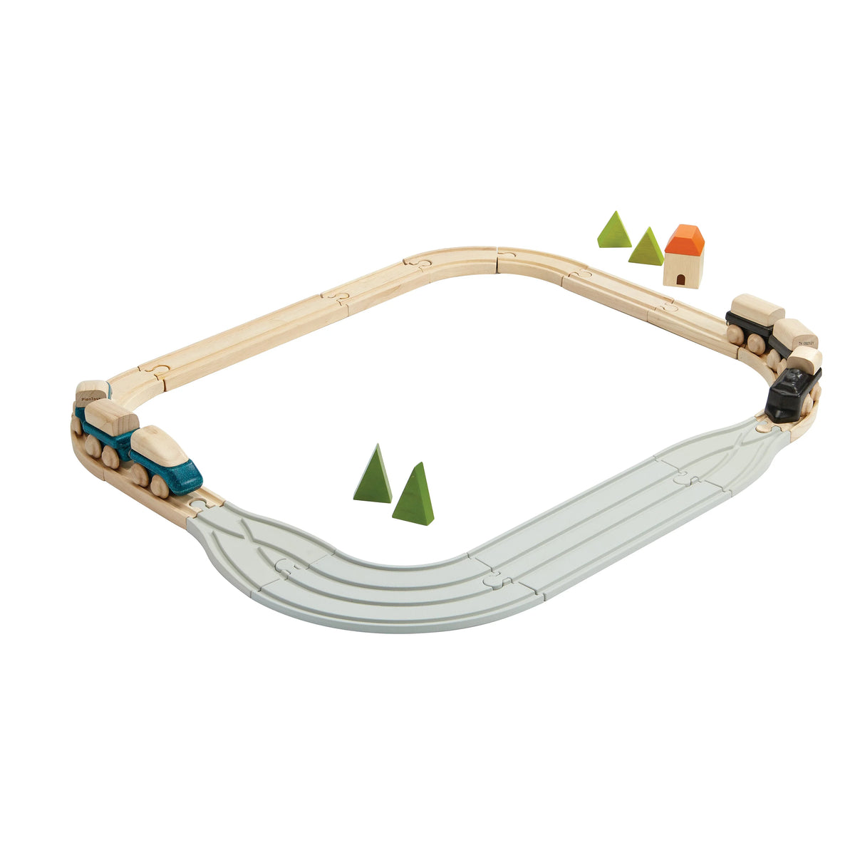 Rubber Road & Rail Adaptor Tracks-PlanToys-Modern Rascals