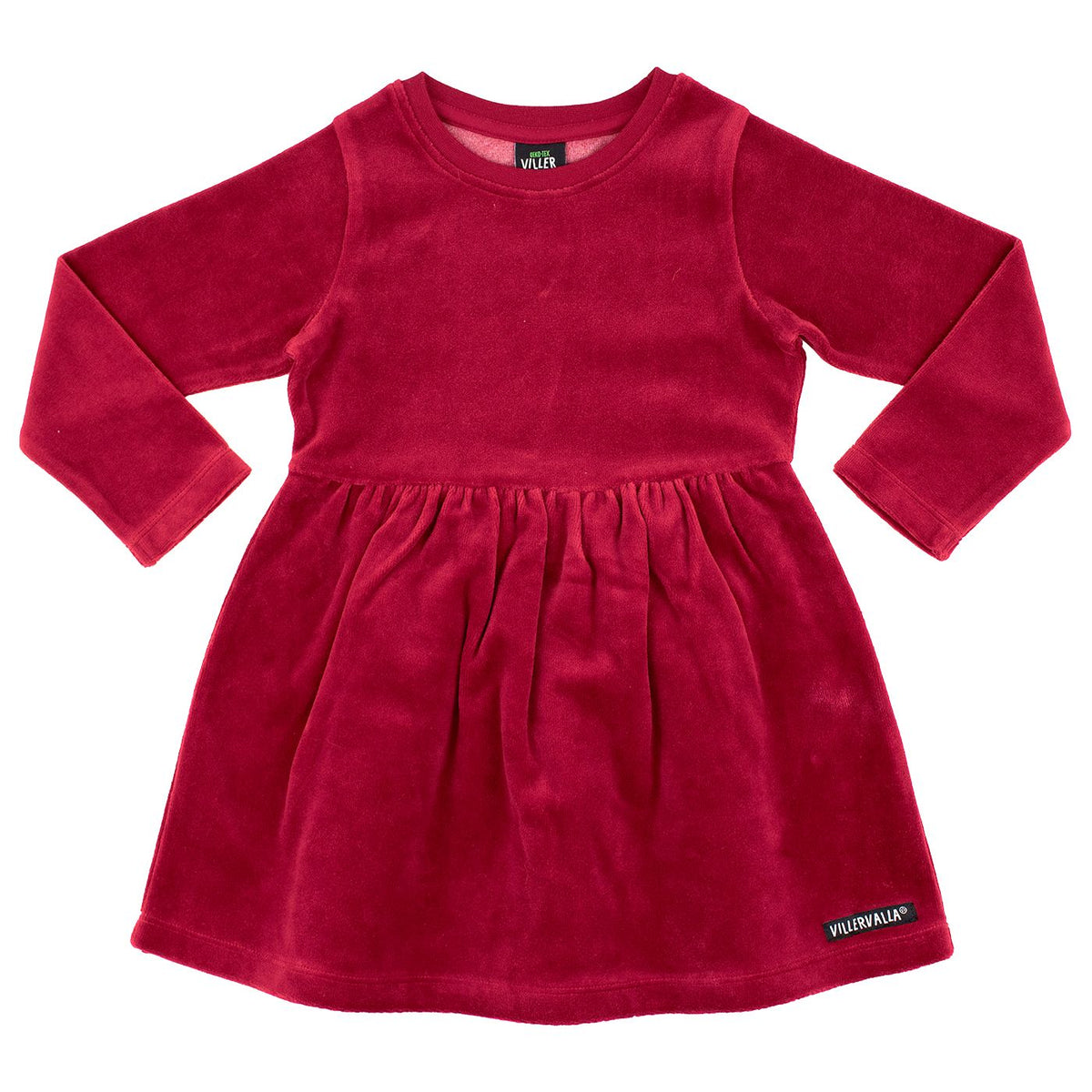 Ruby Velour Flared Dress - 1 Left Size 2-3 years-Villervalla-Modern Rascals