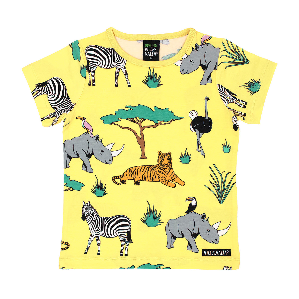 Safari Short Sleeve Shirt - Lemon - 2 Left Size 10-11 & 11-12 years-Villervalla-Modern Rascals