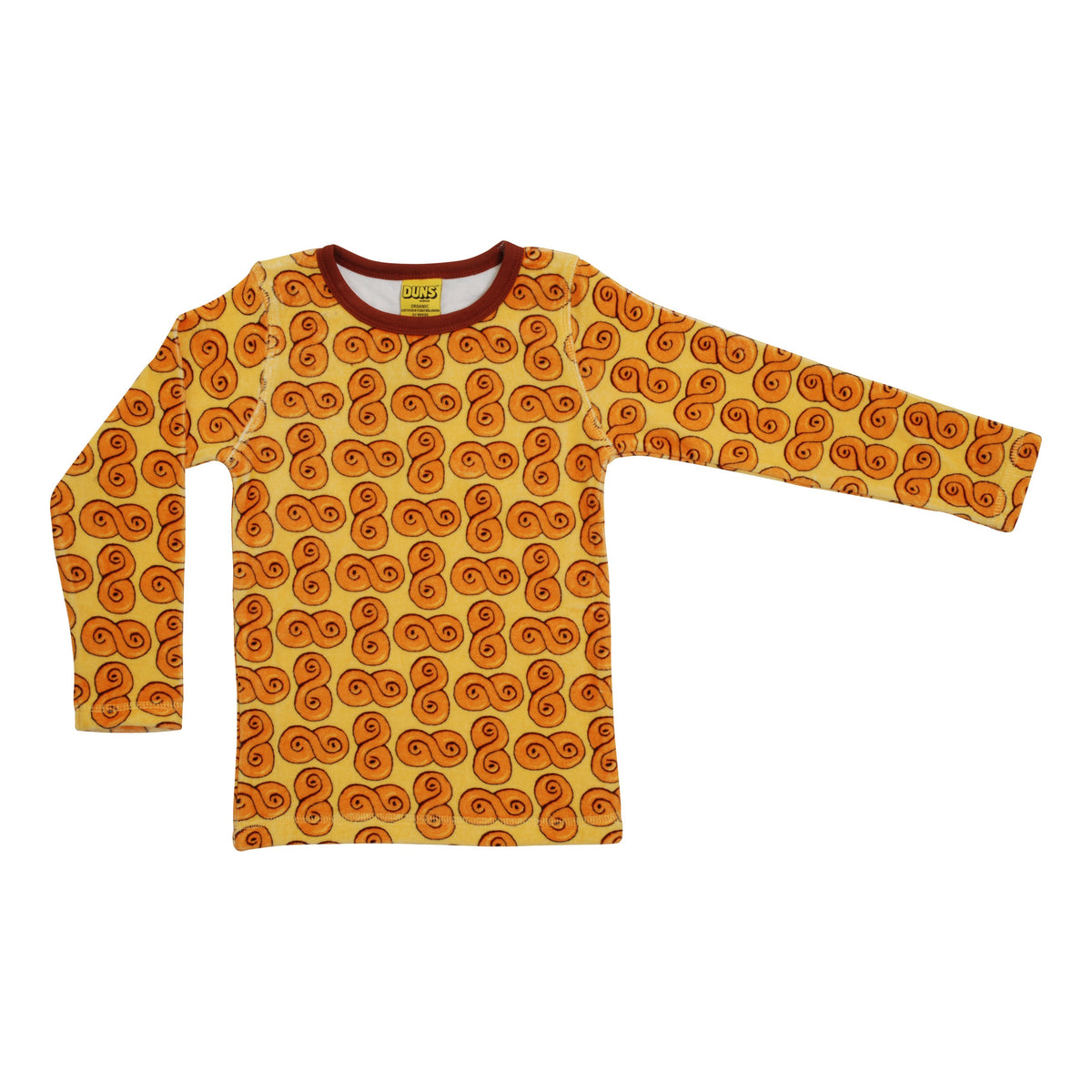 Saffron Bun Velour Long Sleeve Shirt - 1 Left Size 10-12 years-Duns Sweden-Modern Rascals