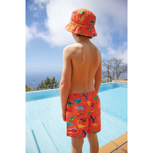 Salamander Dino-Roar! Boscastle Board Shorts - 1 Left Size 9-10 years-Frugi-Modern Rascals