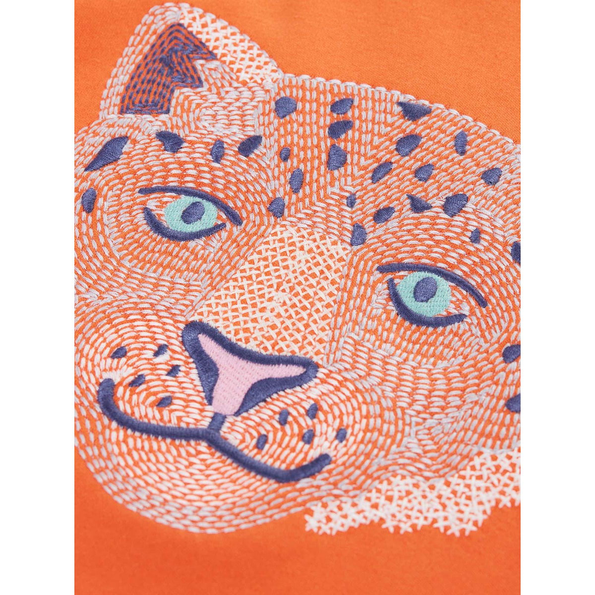 Salamander / Snow Leopard Adventure Embroidered Top-Frugi-Modern Rascals