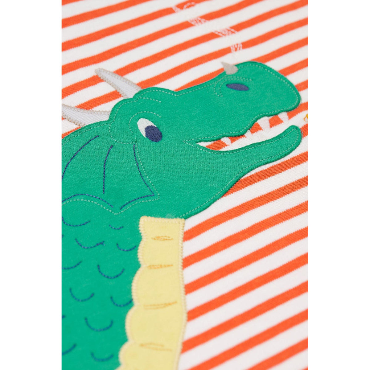 Salamander Stripe/Dragon Discovery Circular Top - 1 Left Size 9-10 years-Frugi-Modern Rascals