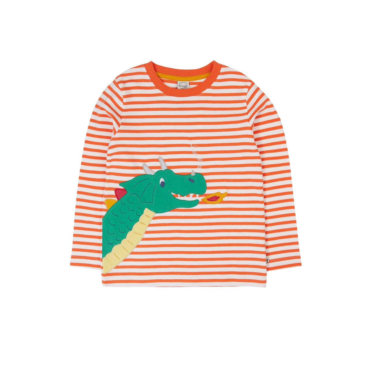 Salamander Stripe/Dragon Discovery Circular Top - 1 Left Size 9-10 years-Frugi-Modern Rascals