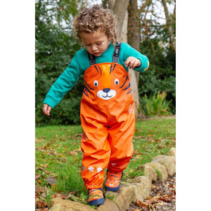 Salamander / Tiger Character Puddle Buster Trousers - 1 Left Size 2-3 years-Frugi-Modern Rascals