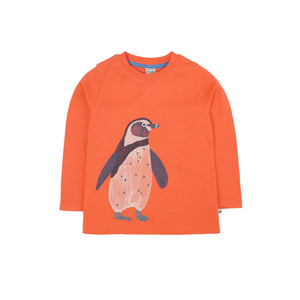 Salamander/Penguin Adventure Embroidered Top-Frugi-Modern Rascals