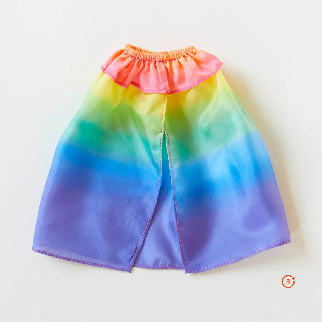 Sarah's Silks Doll Cape - Rainbow-Sarah's Silks-Modern Rascals