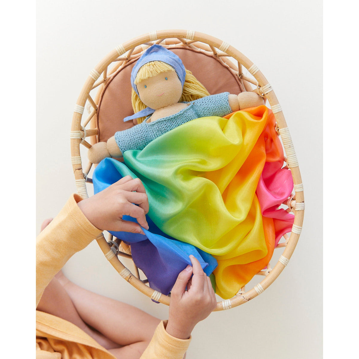 Sarah's Silks Enchanted Playsilk - Rainbow-Sarah's Silks-Modern Rascals