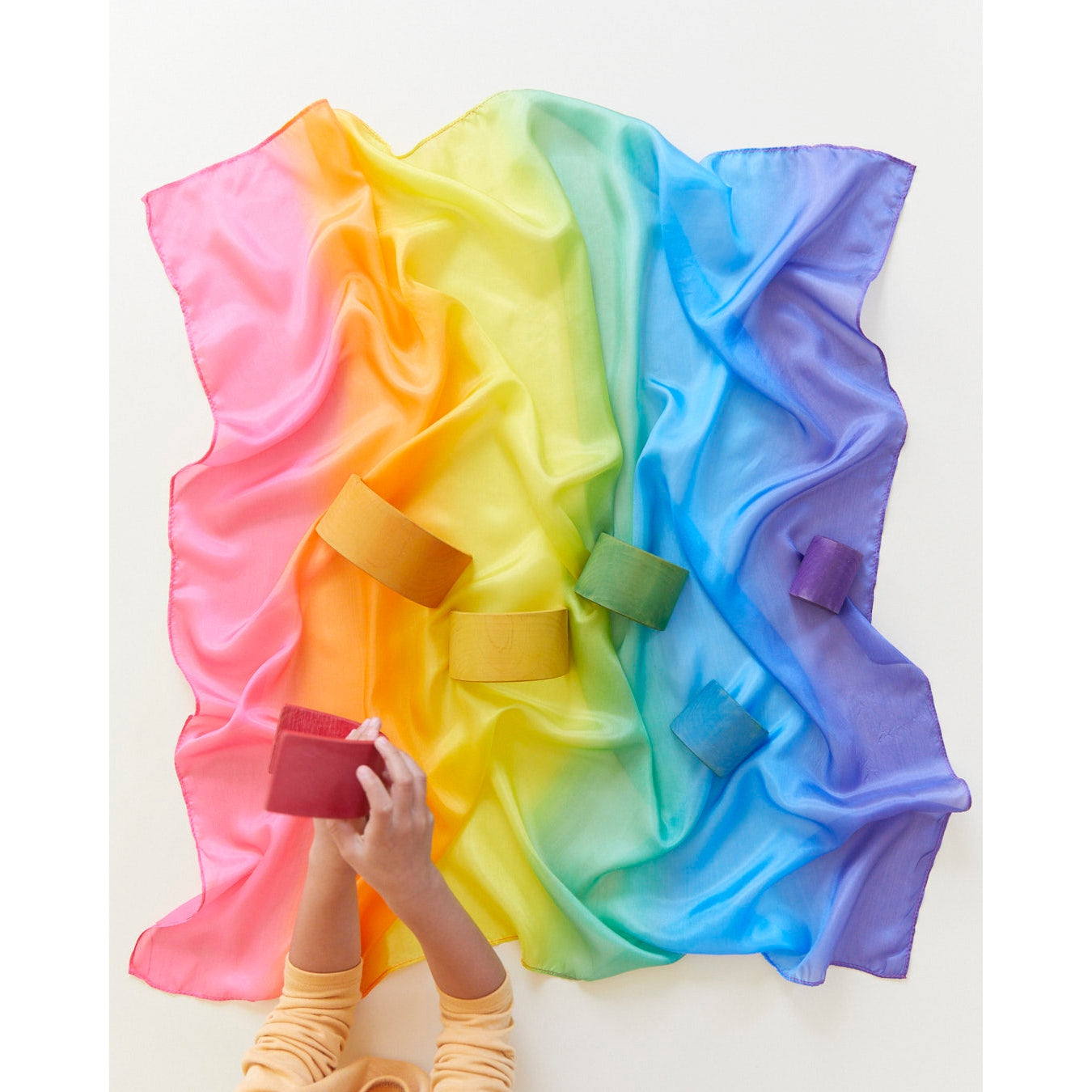 Sarah's Silks Enchanted Playsilk - Rainbow-Sarah's Silks-Modern Rascals